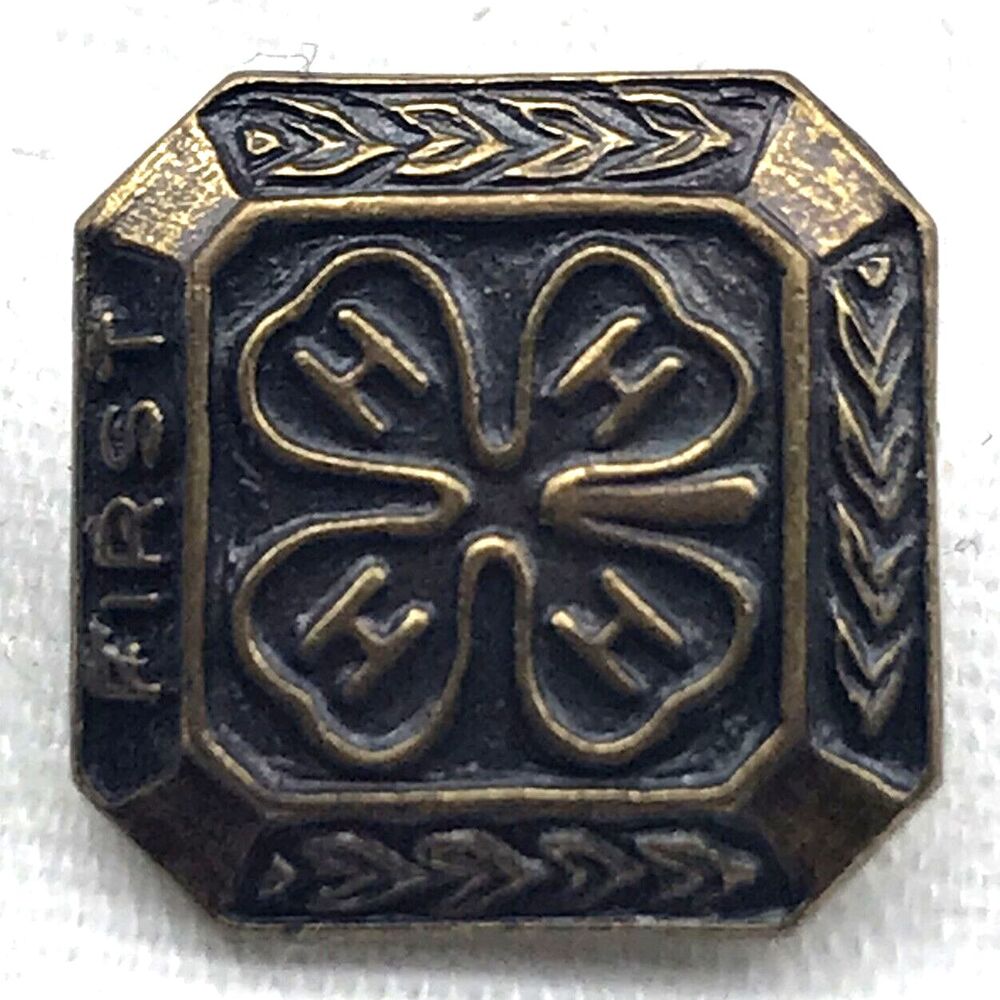 4H Vintage Pin Fair Club Festival Farming Country Four H